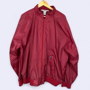 Men's Red Windbreaker Jacket